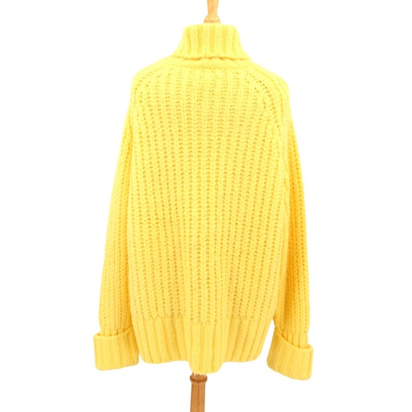 Anthropologie Pilcro Sweater Womens XL Yellow Turtleneck Chunky Knit Colorful - Picture 3 of 11